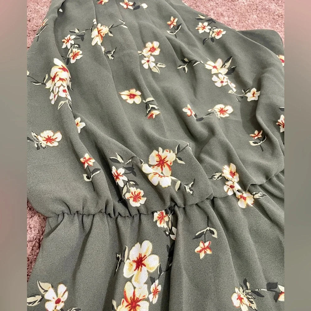 Blue Rain Green and floral dress - Picture 5 of 6